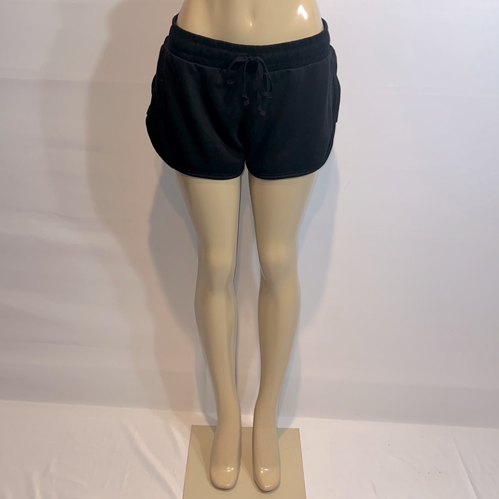 Five By Five Black Drawstring Shorts